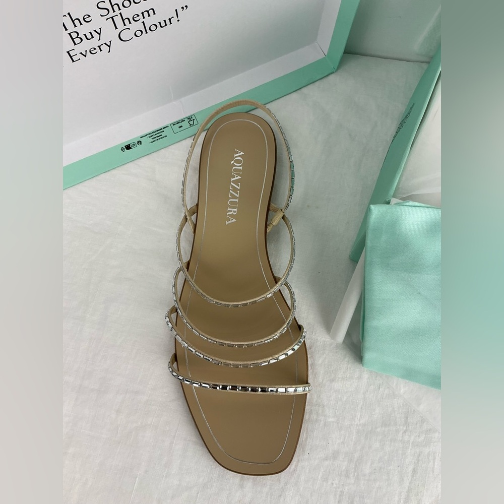 Aquazzura MISTICA SANDAL FLAT - 37.5 - Picture 10 of 11